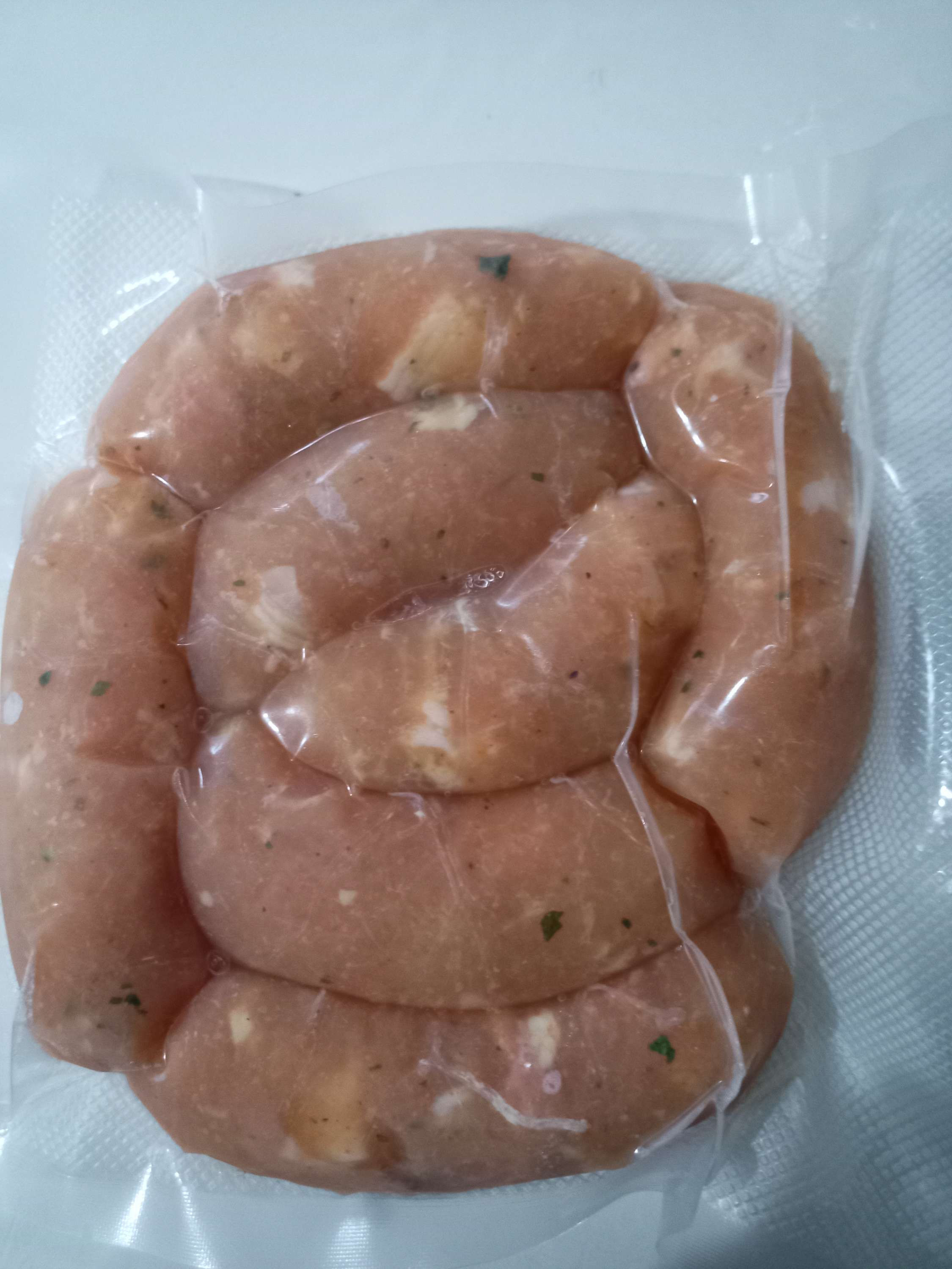 Linguiça de frango com bacon 