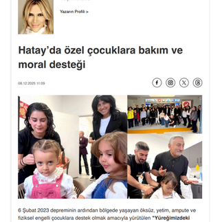 Sabit Akkaya'dan Hatay'daki Çocuklara Anlamlı Ziyaret