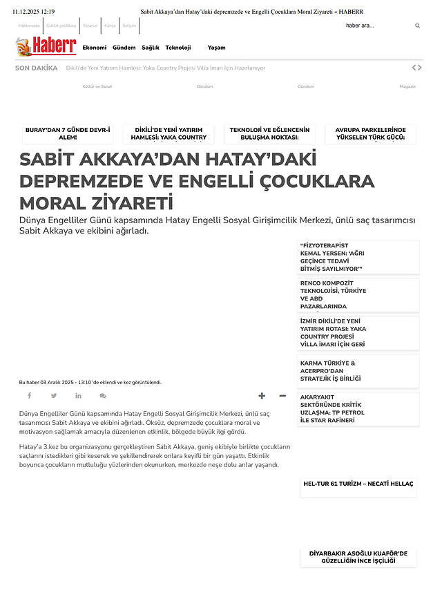 Basından Yansımalar Bu anlamlı dayanışmanın ulusal ve yerel basındaki yankılarını aşağıdaki galerimizden inceleyebilirsiniz: