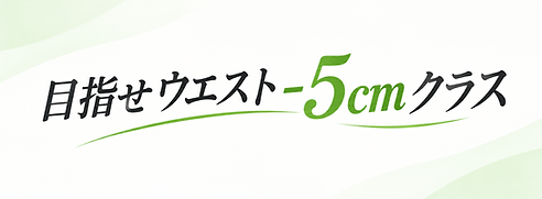 ウエスト-5cm