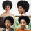 Miniatura: Peruca afro humanos 
