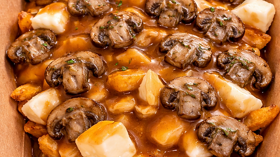 #14 Mushroom Melt Poutine