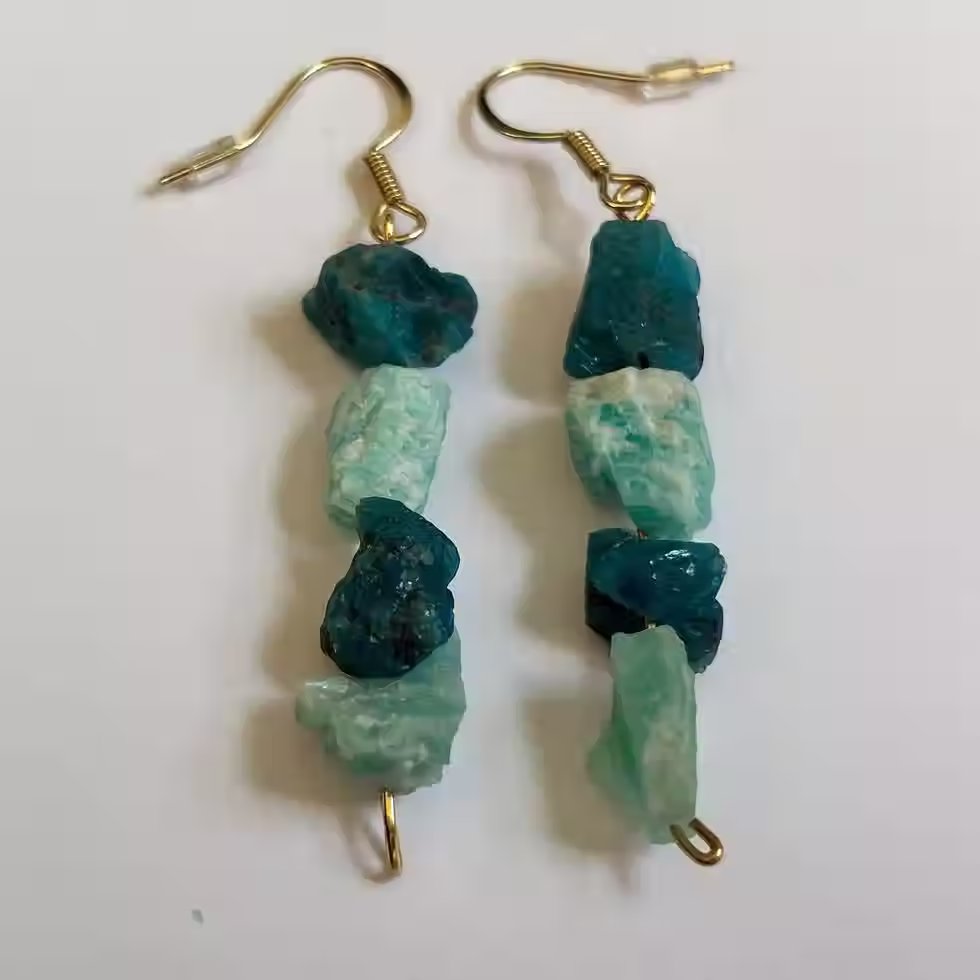 BLUE APATITE EARRINGS