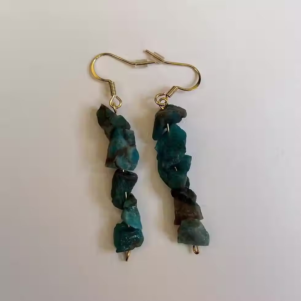 AMAZONITE DROP EARRINGS