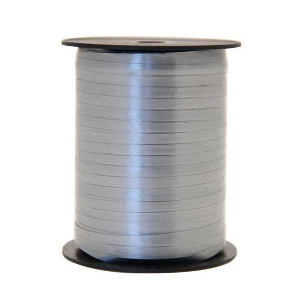 Thumbnail: Silver curling ribbon spool, perfect for wrapping gifts and decorations. Party World Ferndown