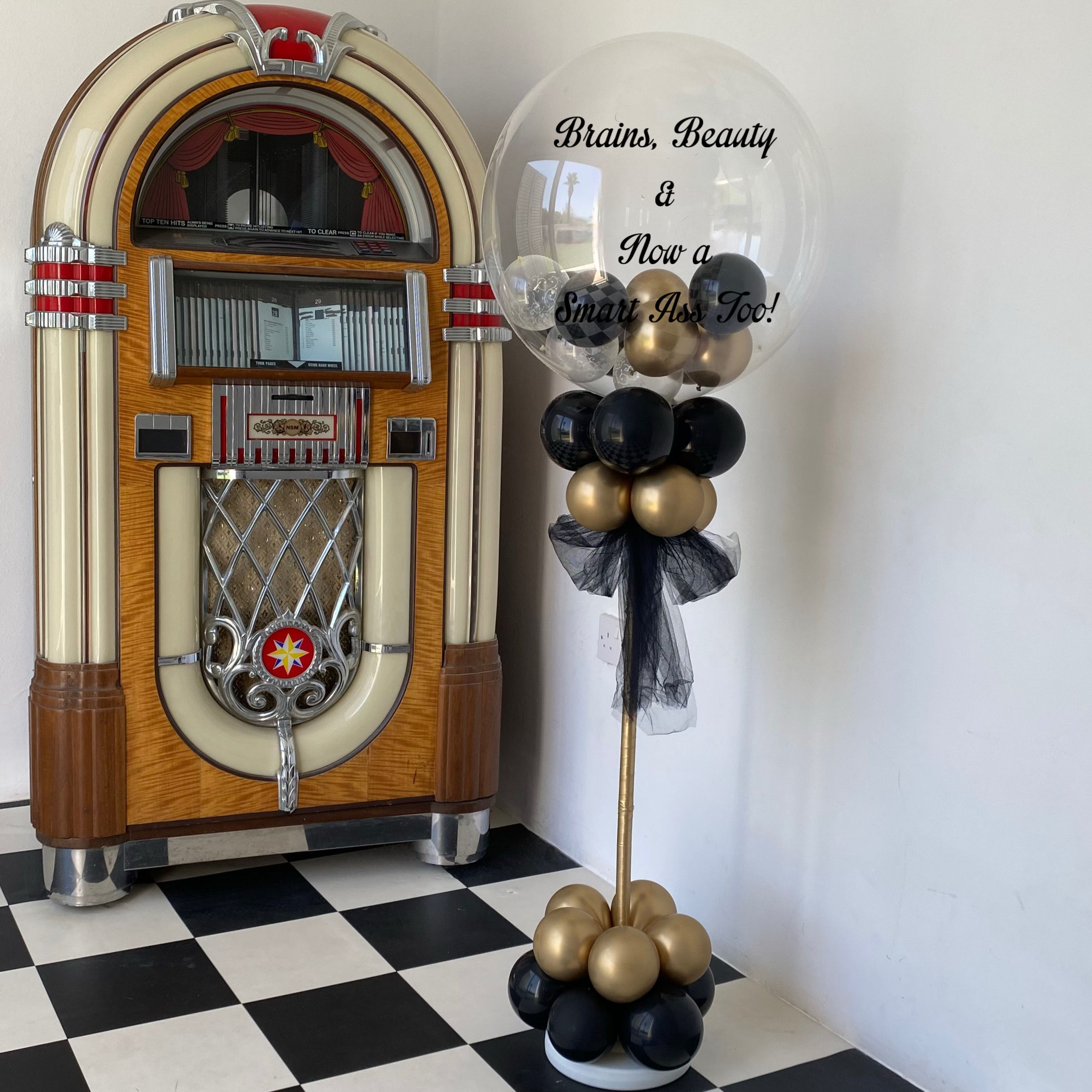 Exam Results - Personalised Bubble Balloon Pedestal