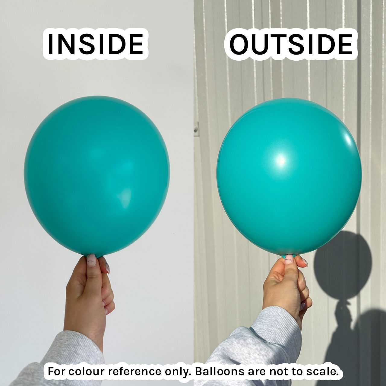 Loose - Helium Filled 12" Fashion Aquamarine Sempertex Latex Balloon