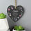 Thumbnail: Personalised Wild Flowers Slate Heart