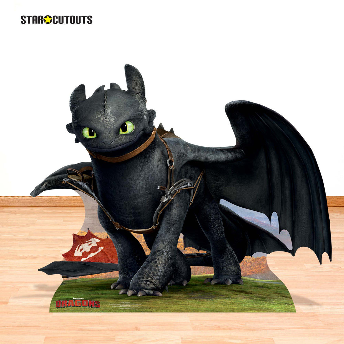 Toothless Dragon Cardboard Cut Out Height 100cm