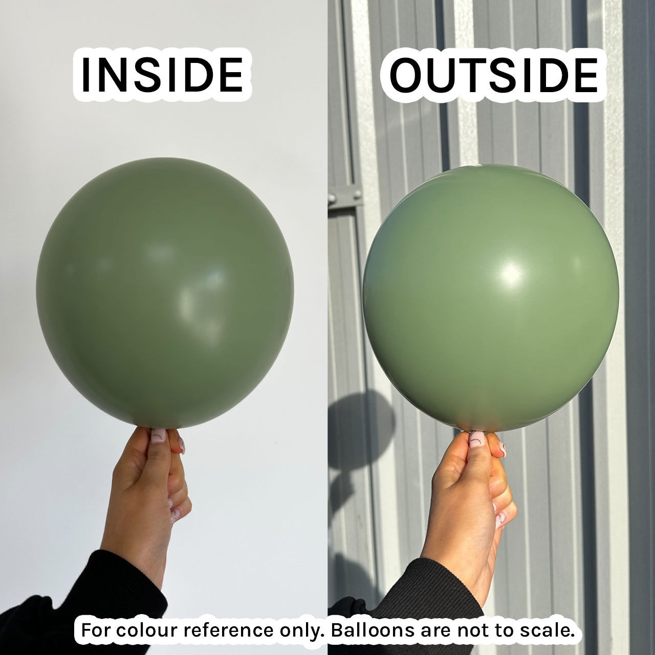 Loose - Helium Filled 12" Fashion Eucalyptus Sempertex Latex Balloon