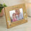 Thumbnail: Personalised Floral Bee 6x4 Oak Finish Photo Frame