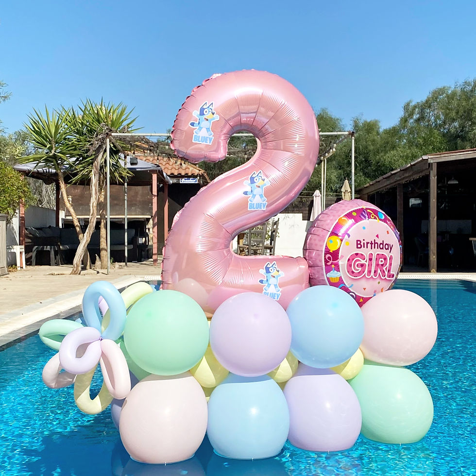 Floating Island Birthday Bluey Themed Display 1 To 9 Partyworldcyprus Floating Island Birthday Bluey Themed Display 1 To 9 Partyworldcyprus