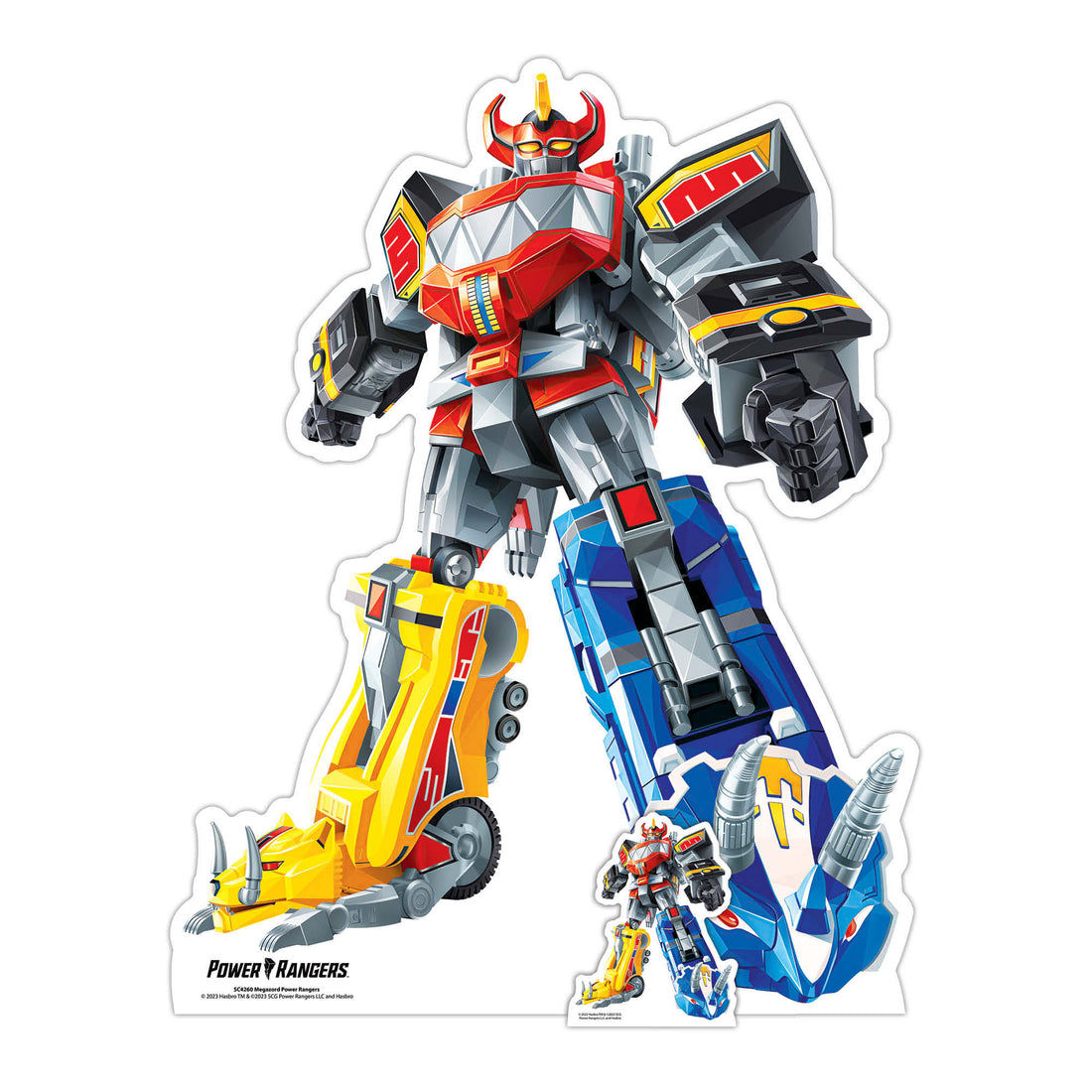 Megazord (Power Rangers) Star Mini Cardboard Cut Out Height 94cm