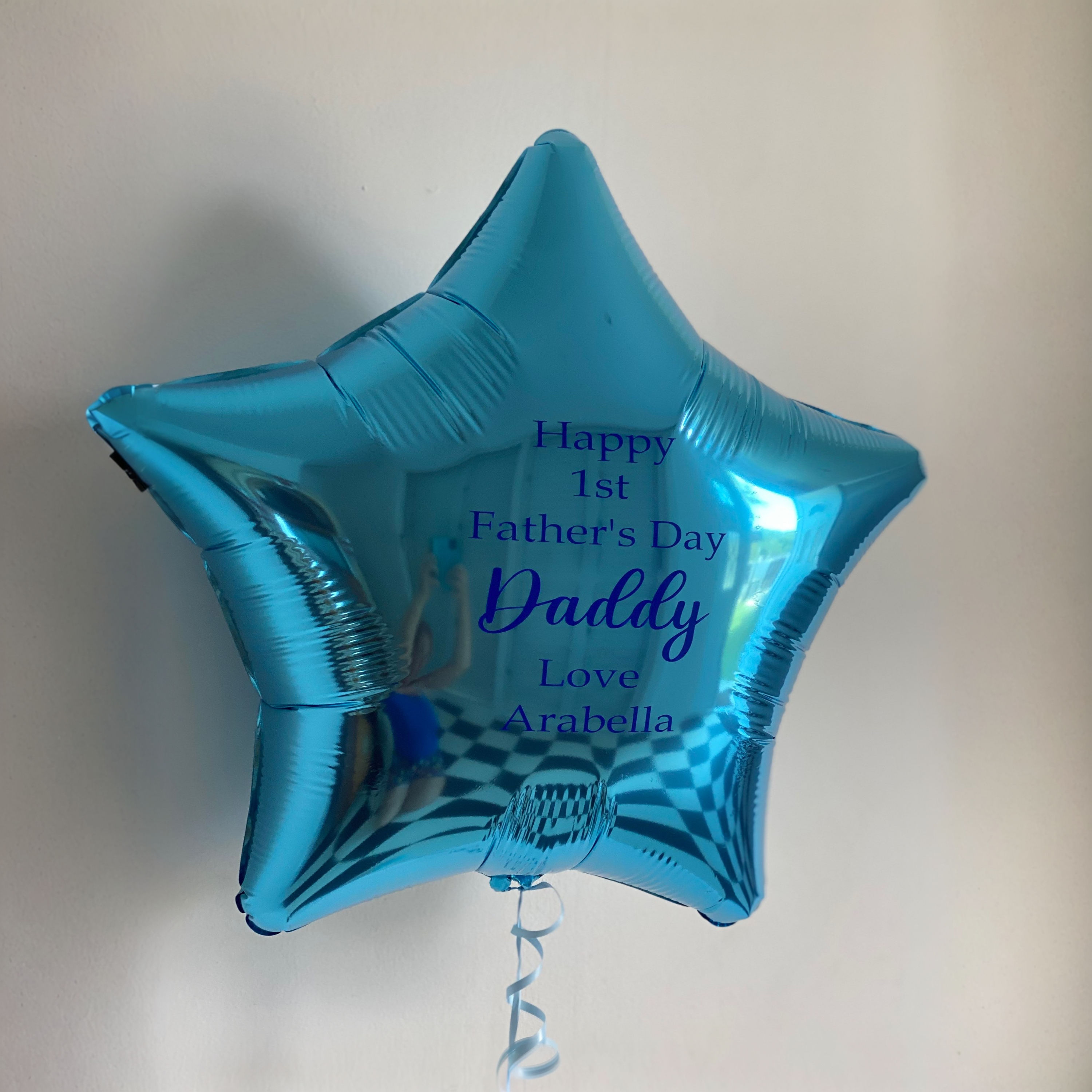 Personalised Happy Father's Day Foil Star Balloon