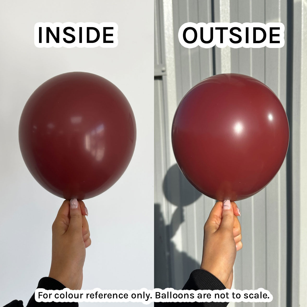 Loose - Helium Filled 12" Fashion Merlot Sempertex Latex Balloon