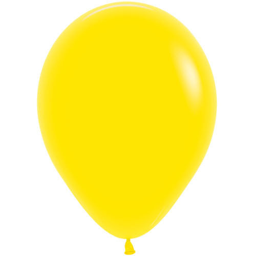 Thumbnail: Loose - Helium Filled 12" Fashion Yellow Sempertex Latex Balloon