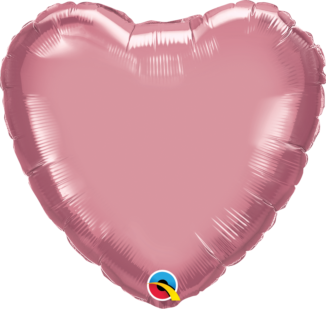 Pink heart-shaped balloon. Perfect for Valentine's Day or romantic celebrations.