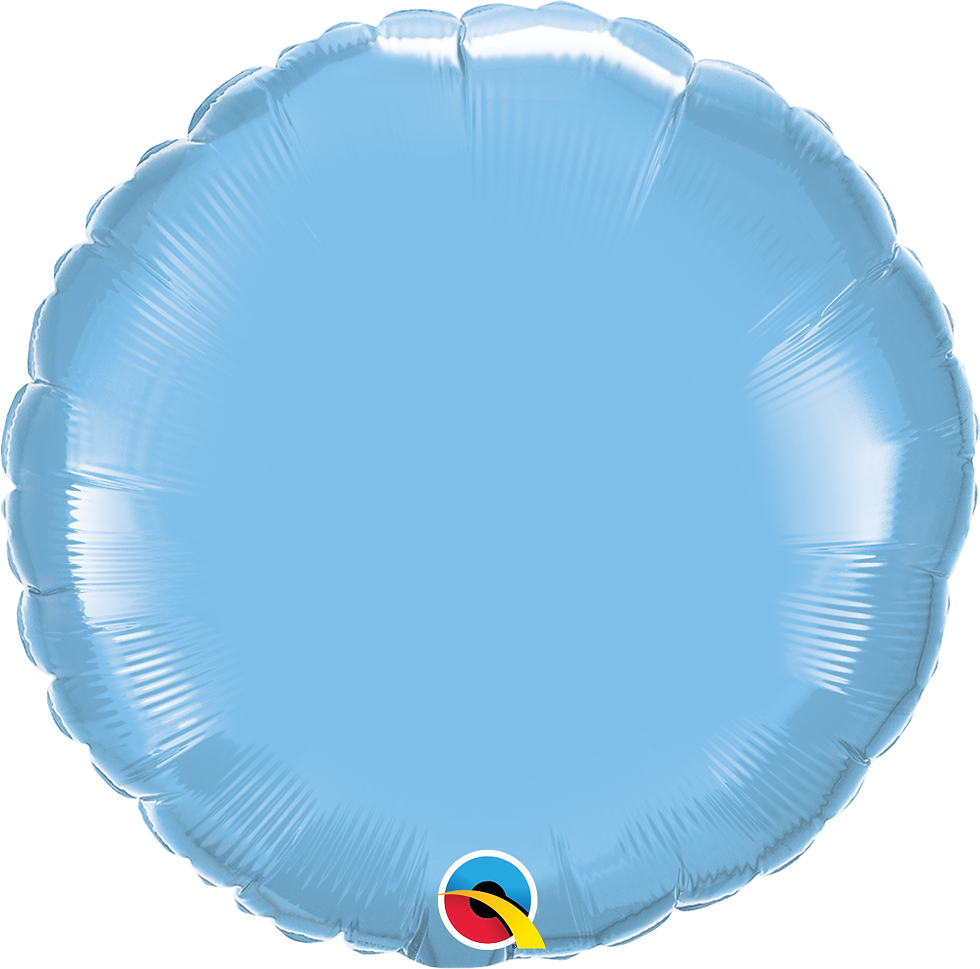 Light blue round balloon. Number 5 - Jelli Ombré 16” Minishape. Party World Ferndown