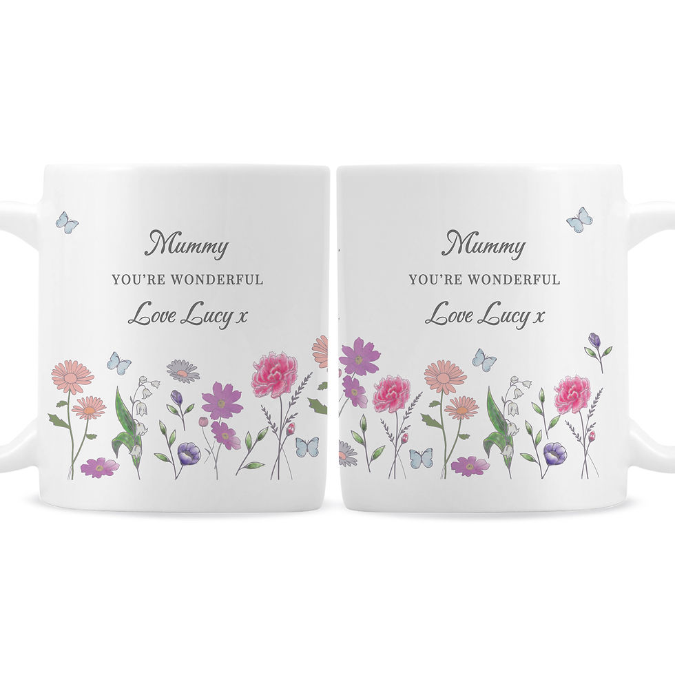 Thumbnail: Personalised Wild Flowers Mug