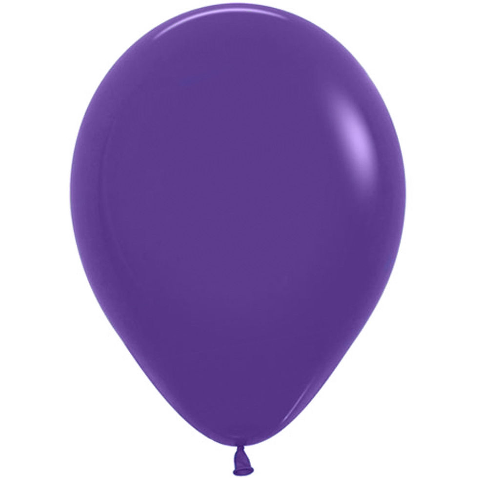 Thumbnail: Loose - Helium Filled 12" Fashion Violet Sempertex Latex Balloon