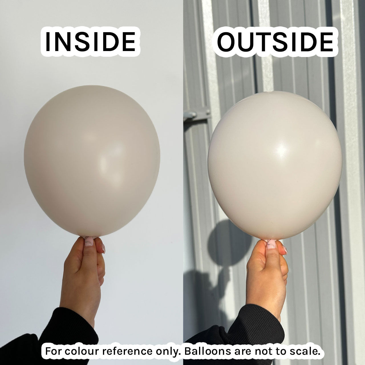 Loose - Helium Filled 12" Pastel Dusk Cream Sempertex Latex Balloon