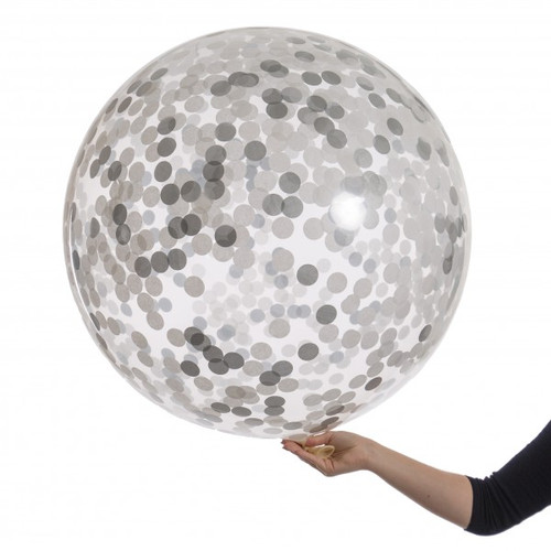 Monochromatic Giant Confetti Helium Balloon partyworldcyprus