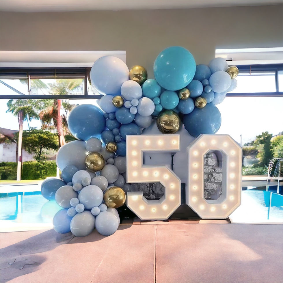 Thumbnail: Light Up Numbers with Chrome & Plain Balloon Garland