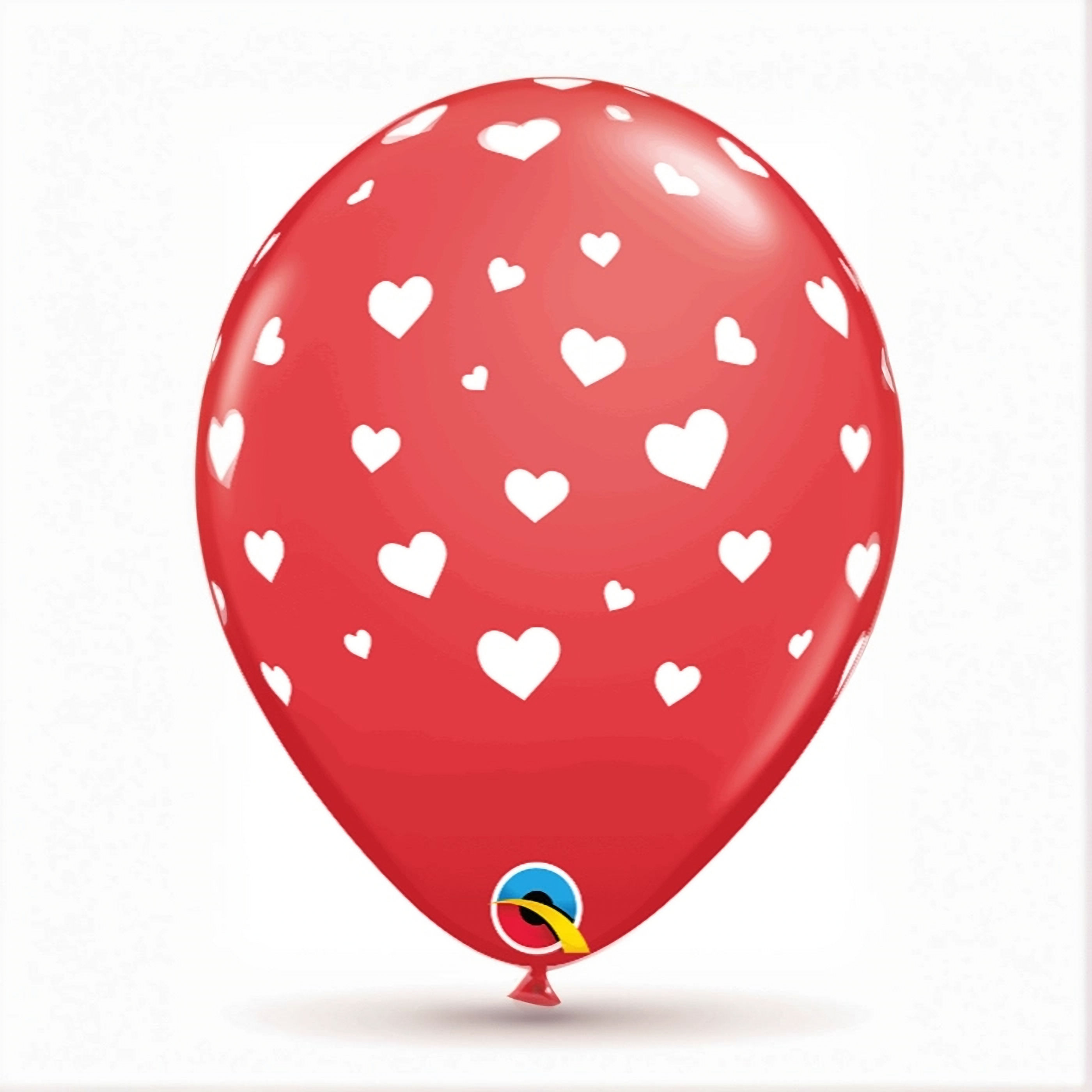 Swirl Hearts 11" Latex Balloons