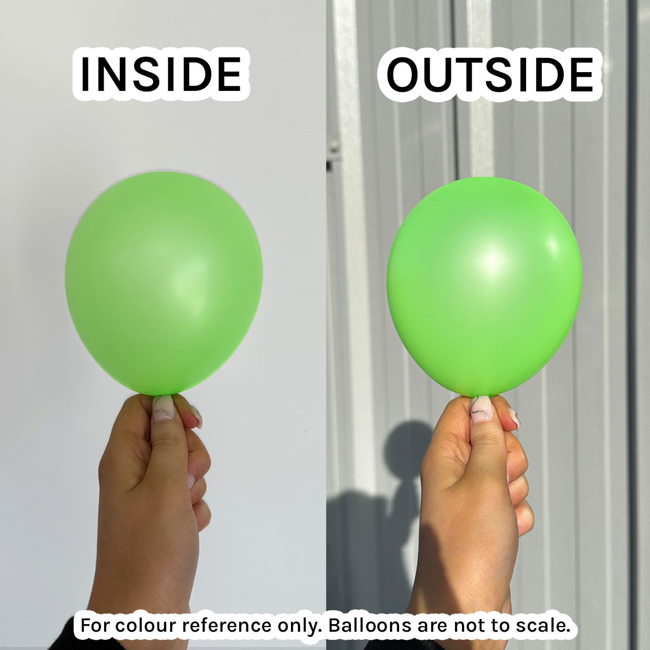 Loose - Helium Filled 12" Neon Green Sempertex Latex Balloon