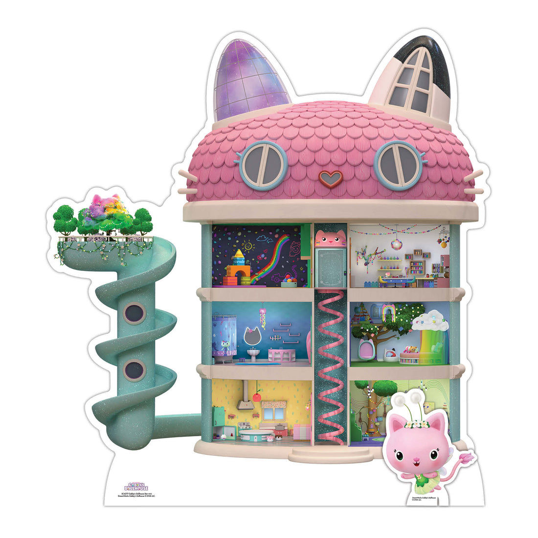 Gabby's Dollhouse Star Mini Cardboard Cut Out Height 79cm