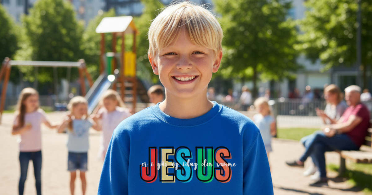Jesus er igår og idag den samme- barn/ungdom genser