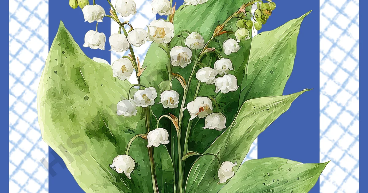 7 Blue Lily Digital Posters/Cards