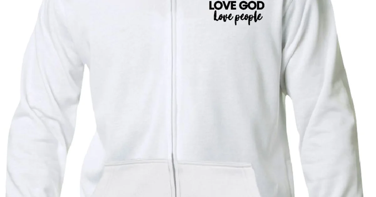 Love God, love people - hettejakke