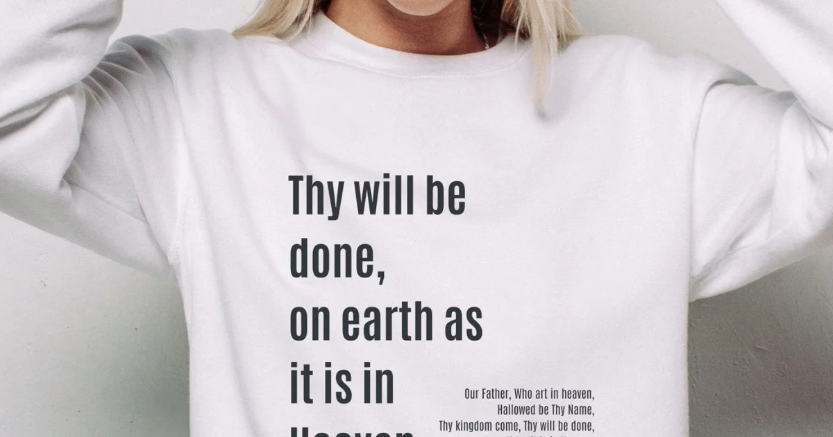 Thy will be done Lord! - sweatshirt