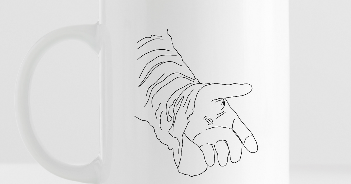 Naglemerkede hender - 290ml kopp