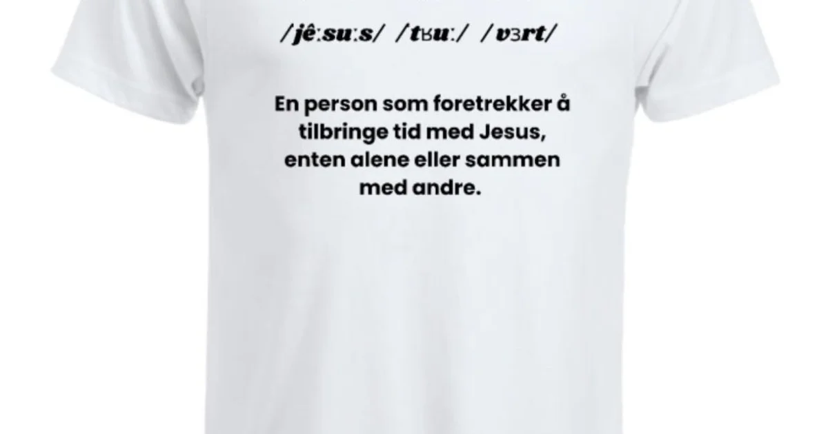 Jesus-tro-vert Tskjorte