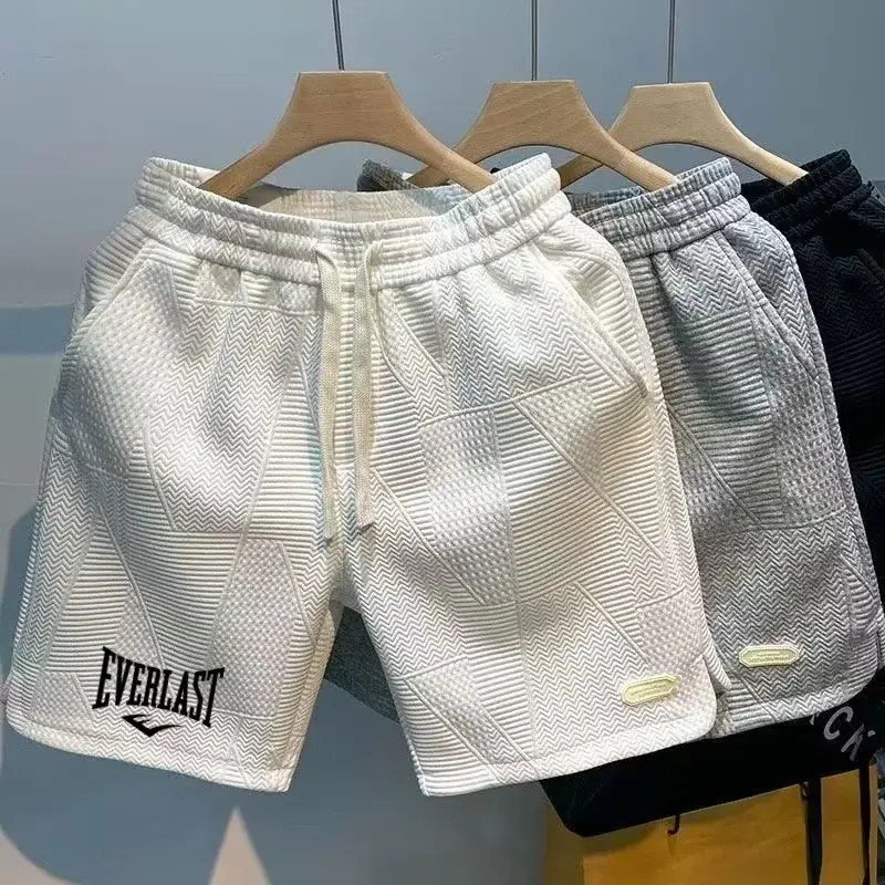2025 New casual printed shorts fashionable and popular men's shorts breathable a