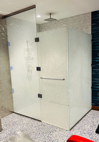 Framed shower door