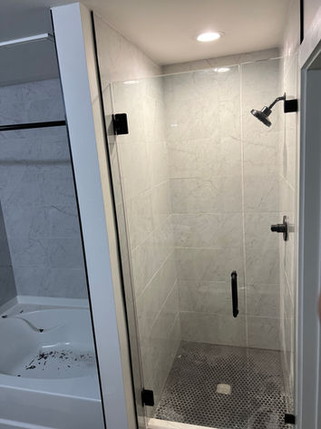 Shower glass door
