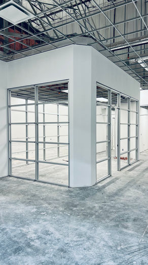 Framed Glass office partition
