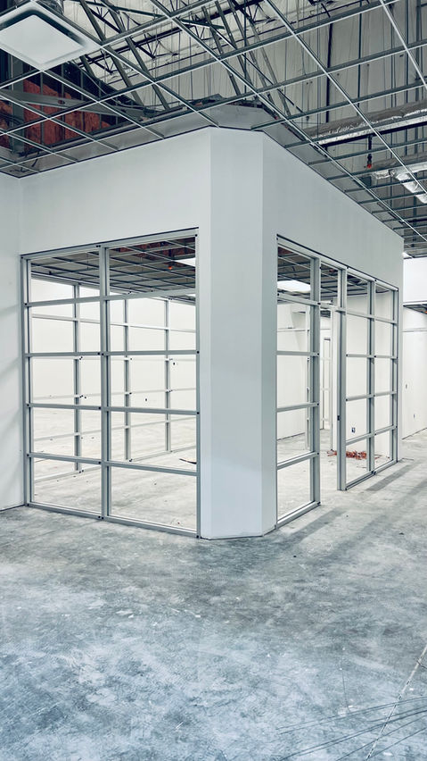 Framed Glass office partition