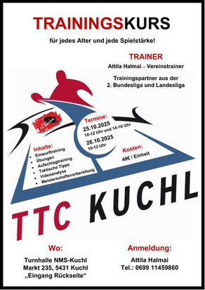 Trainingskurs in Kuchl im Oktober 