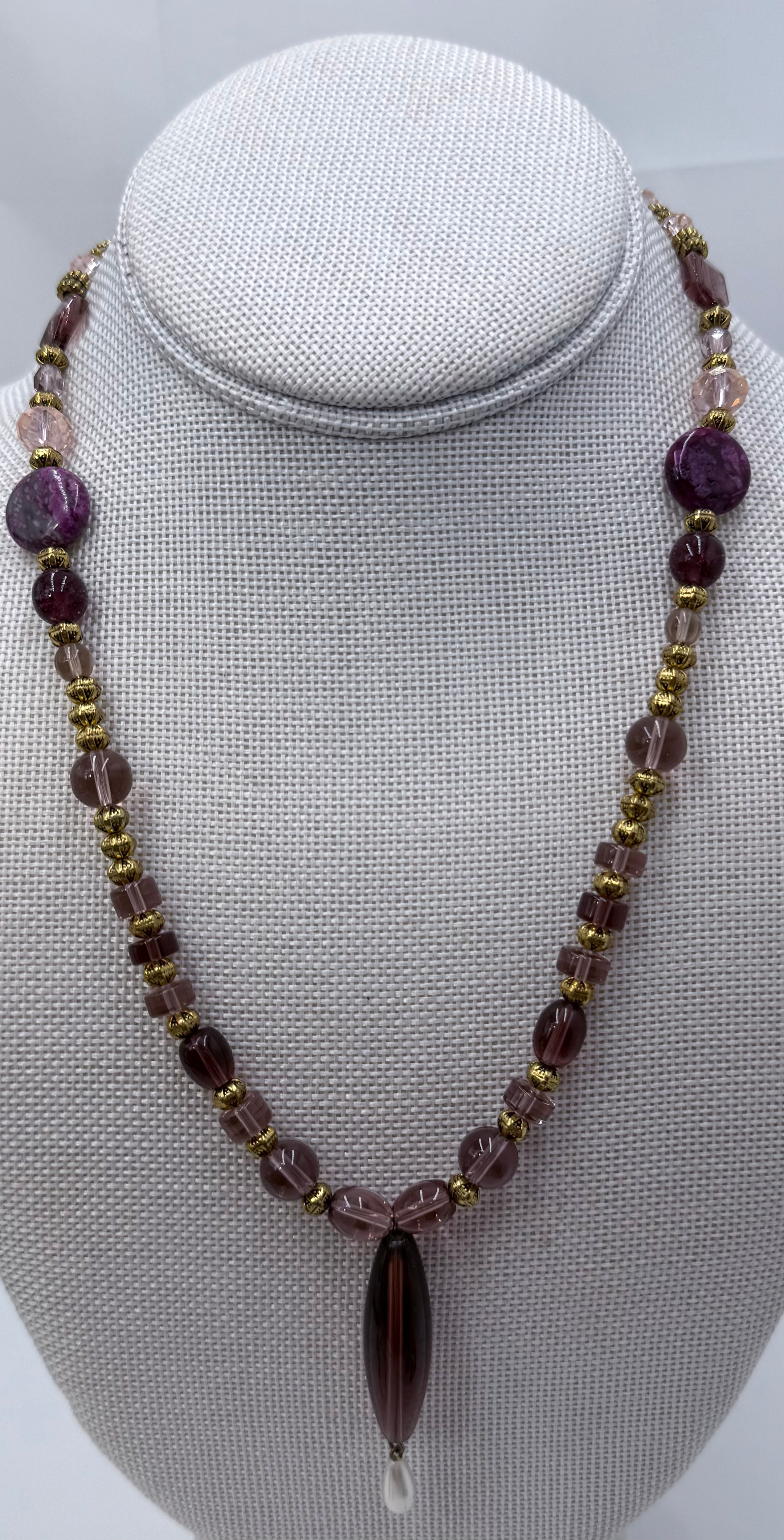Semi precious, gemstone, beads necklace
