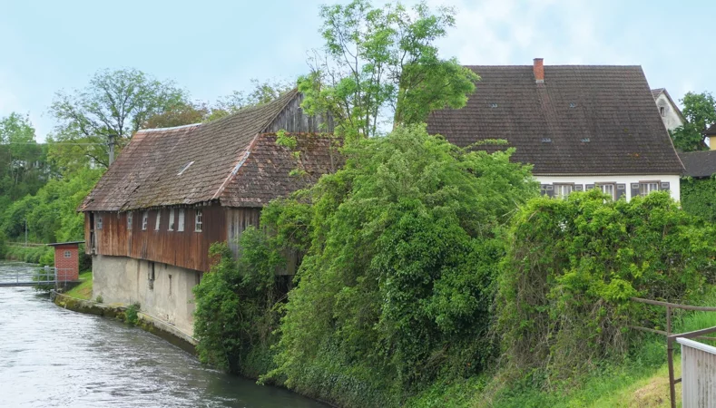 Mühlenareal in Aach im Hegau