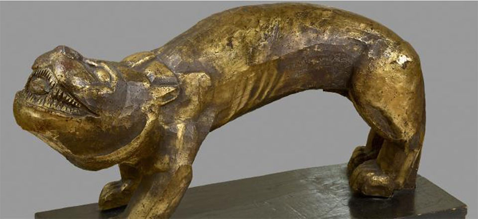 "Le Fauve", Ossip Zadkine, bois doré, 1921