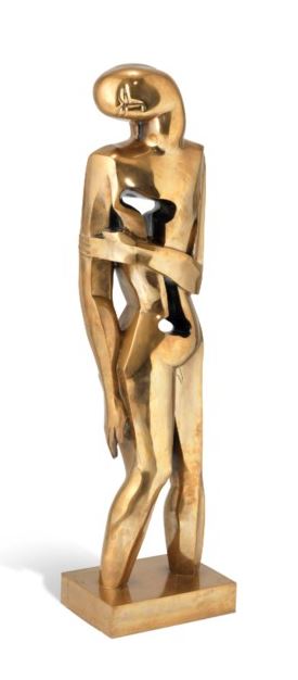"L'adolescent", bronze de Zadkine