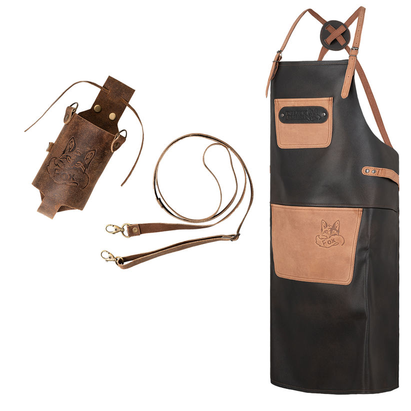 X-Fox SET Büffelleder Grill Koch & Holly Holster Getränkeholster Detailansicht