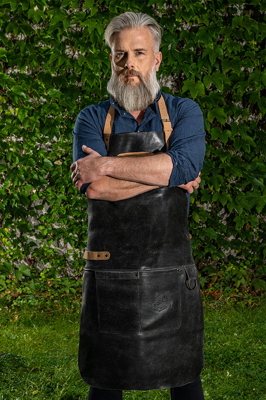 Barman SET Grill Koch & Küchen Schürze + Holly Holly Holster Getränkeholster