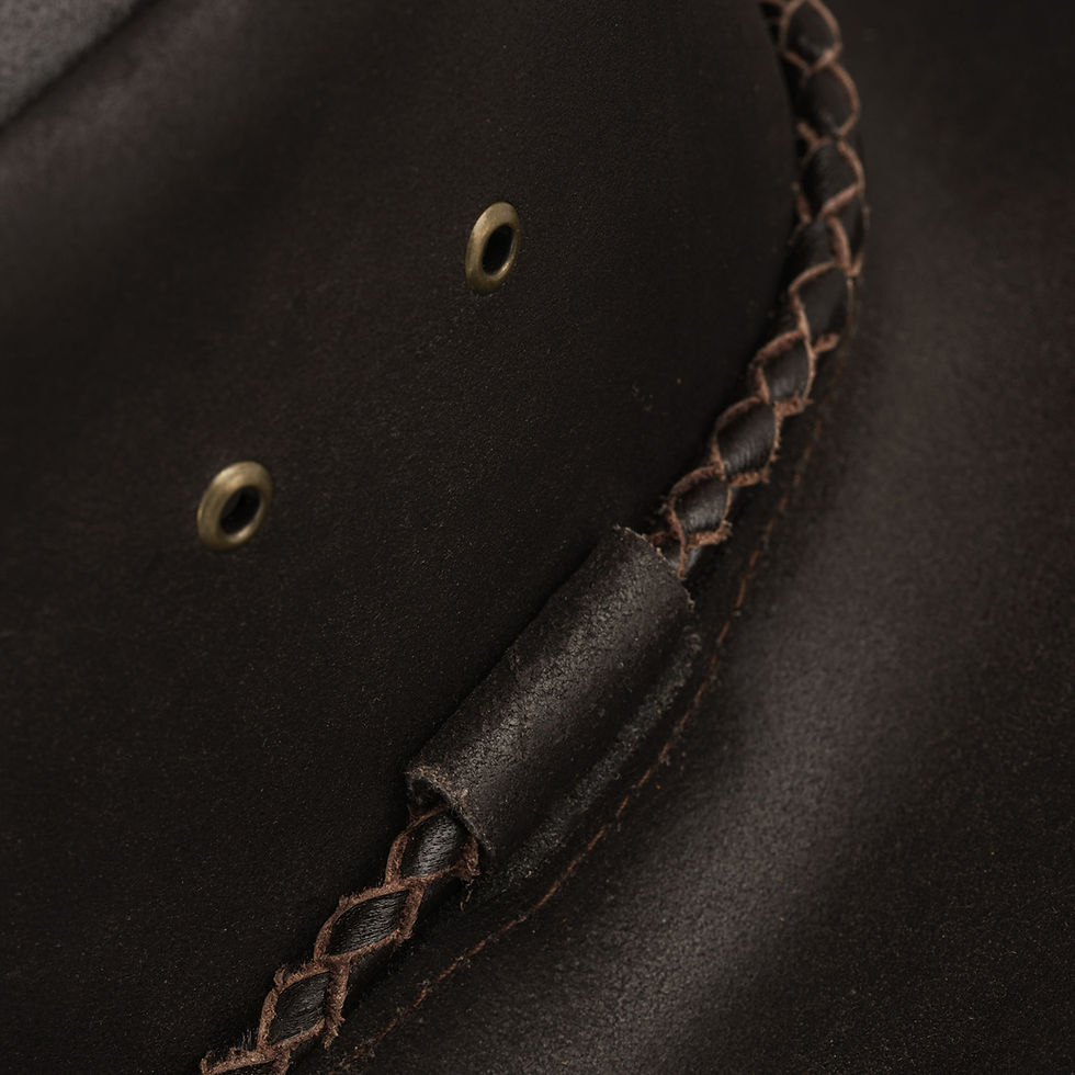 Miniaturbild: Jero Western Cowboy Leder Hut in 3 Farben