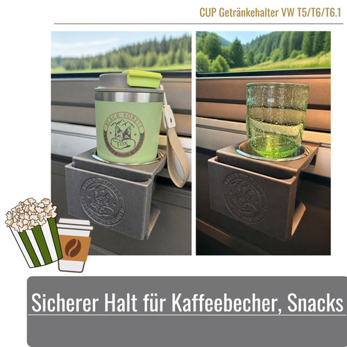 FUNOMOCYA Getränkehalter Tablett | Tragbarer Becherträger Für 8 Tassen | EPE-Schaum Für Heiße & Kalte Getränke
